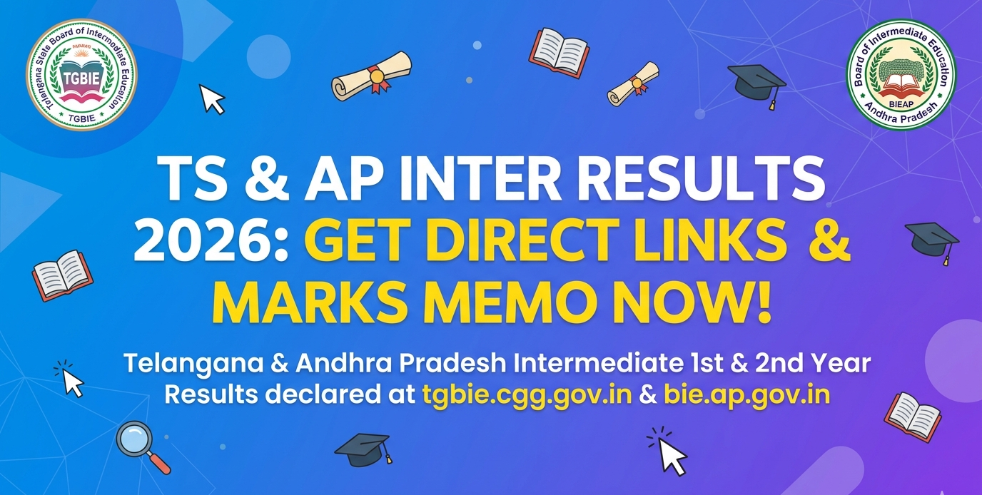 Telangana TS Inter Results 2026 Declared: Check 1st & 2nd Year Results Link Here